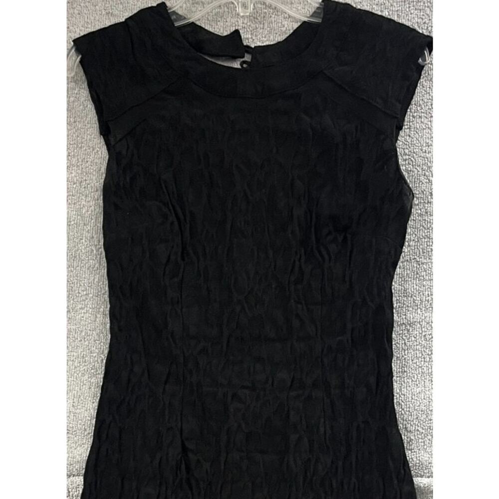 Bisou Bisou Womens Black Sleeveless Knee Length Dress Size 6